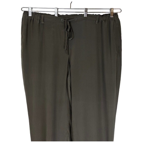 EILEEN FISHER Womens Orange Stretch Zippered Pocketed Tapered Ankle High-rise Straight leg Pants main image 0